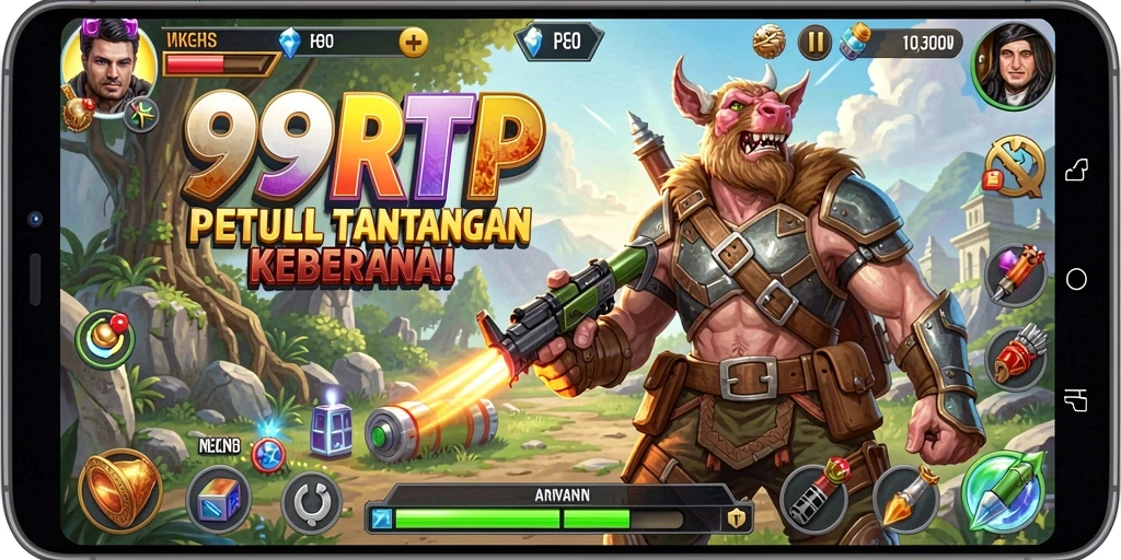 Screenshot gameplay <strong>99RTP</strong> yang menunjukkan karakter beraksi dalam dunia petualangan.