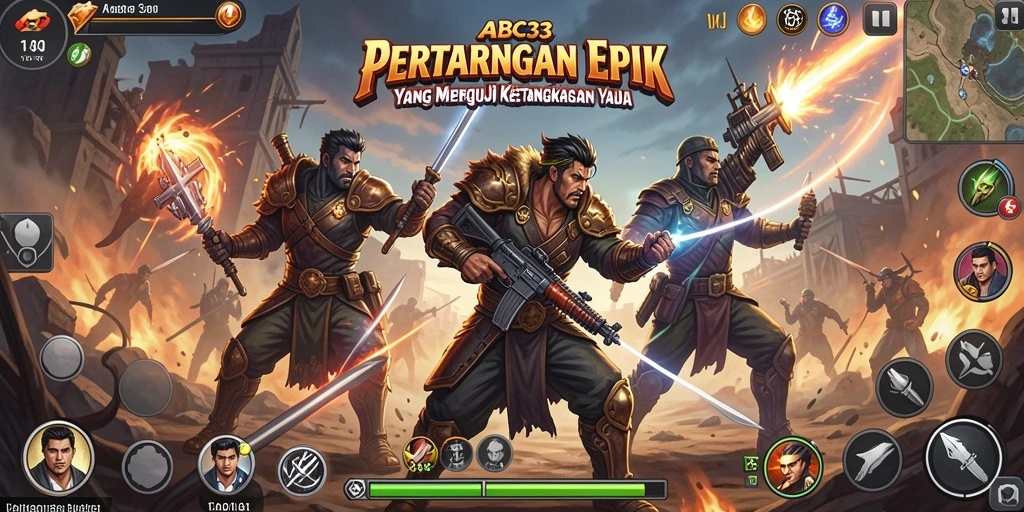 Tampilan menegangkan dalam pertarungan aksi ABC33.
