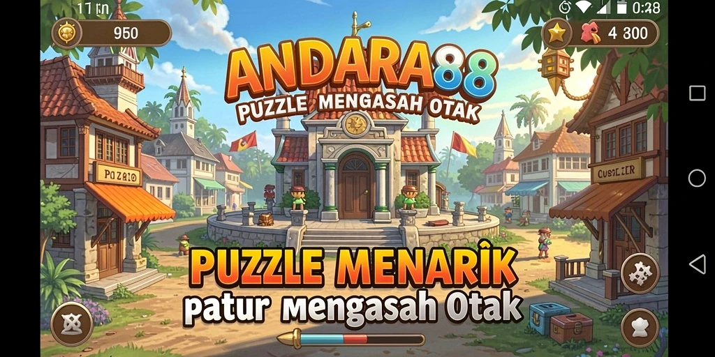 Screenshot gameplay <strong>ANDARA88</strong> menampilkan tantangan Puzzle yang menarik.