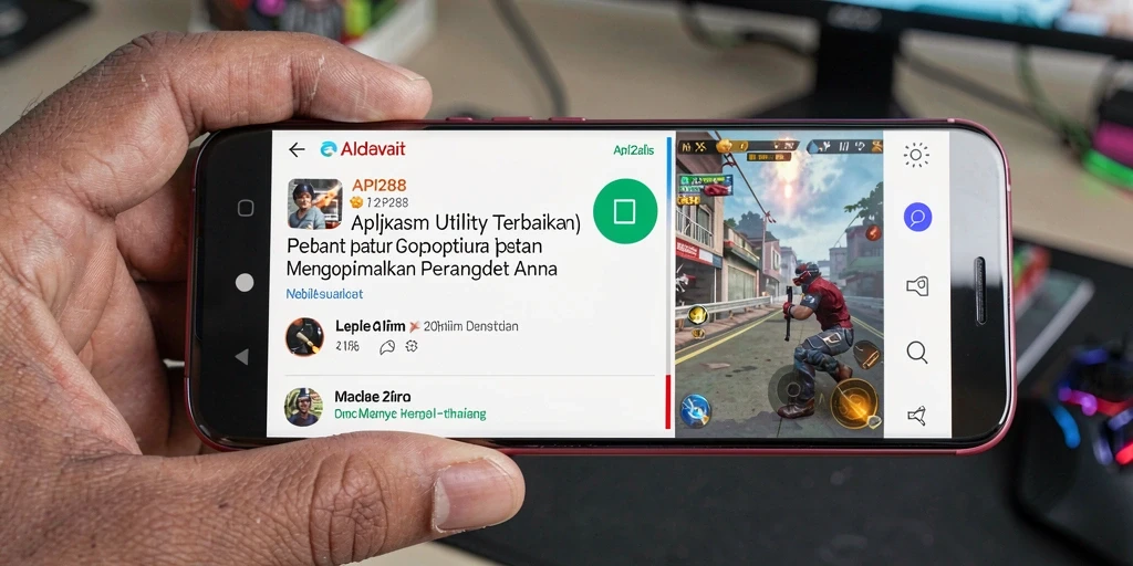 Screenshot API288 menampilkan antarmuka gamers Utility yang bersih dan user-friendly.