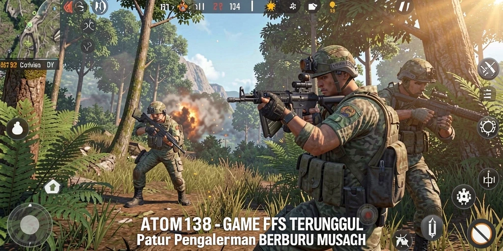 Tampilan dinamis gameplay menarik dari ATOM138.