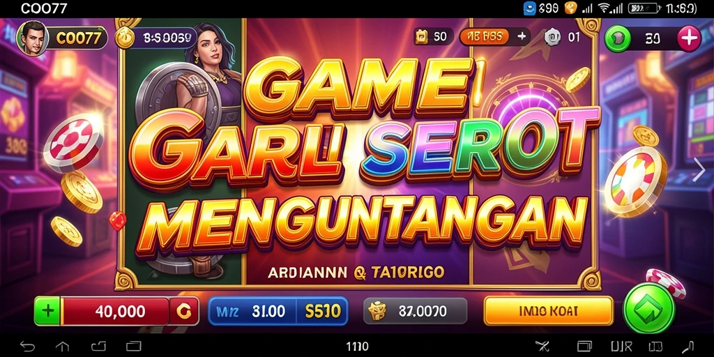 Tampilan gameplay COO77 yang menarik dan penuh warna.