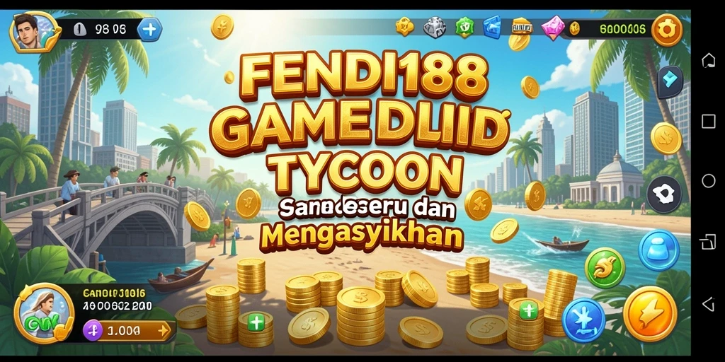 Tampilan gameplay seru FENDI188 yang menantang pemain dalam mengelola bisnis.