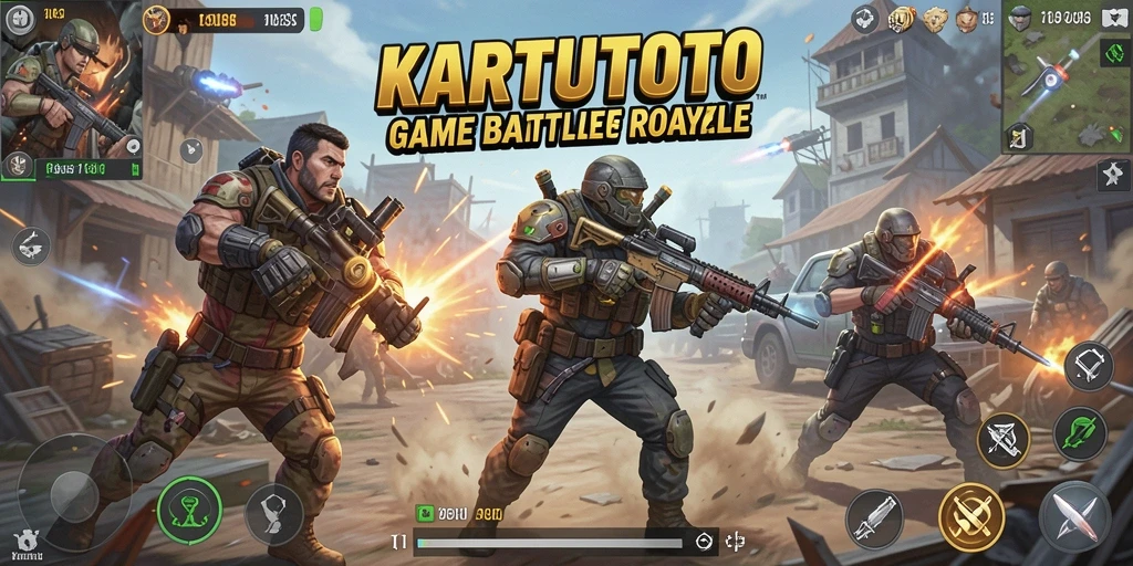 Gameplay seru KARTUTOTO dalam pertempuran Battle Royale.
