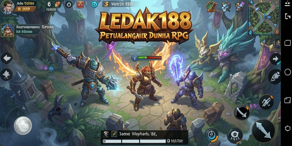 Tampilan gameplay menarik dari LEDAK188 yang penuh aksi RPG.