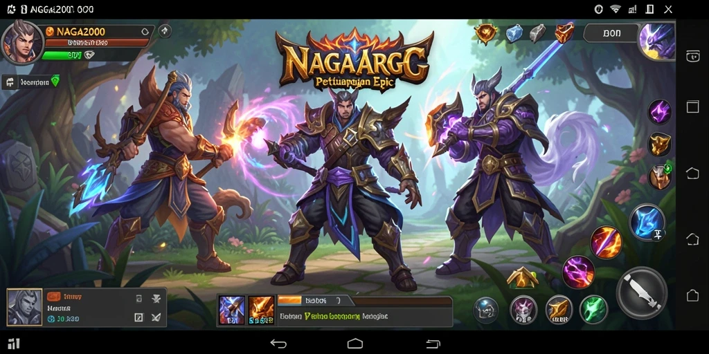 Gameplay menarik dengan pertarungan epik di NAGA2000.
