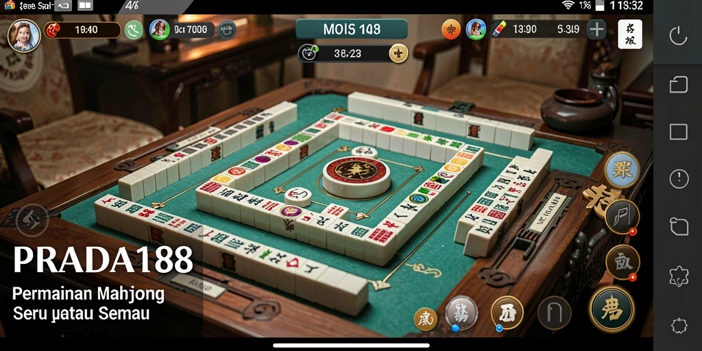 Tampilan gameplay Mahjong yang menantang dan menarik di PRADA188.