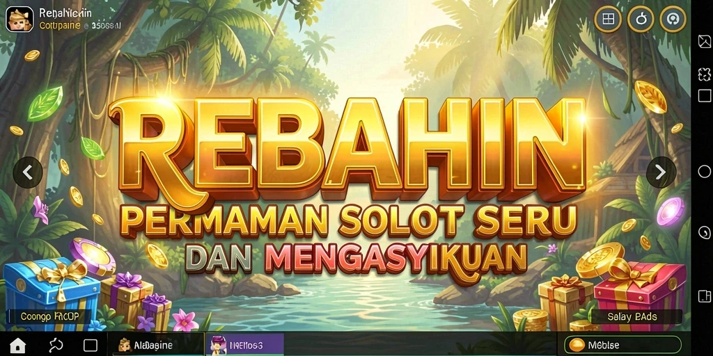 Screenshot utama REBAHIN menampilkan gameplay slot yang menegangkan.