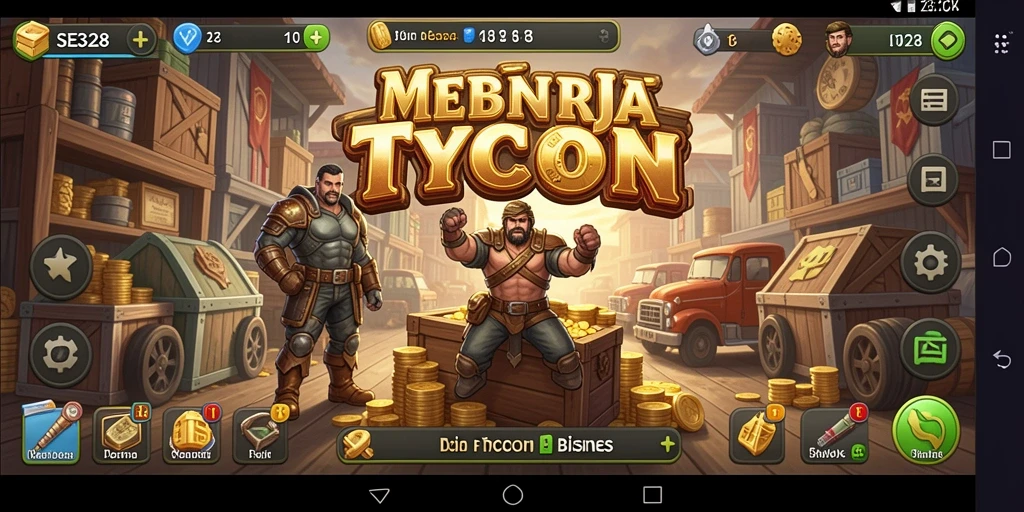 Menampilkan gameplay Tycoon yang mendebarkan dan strategis.