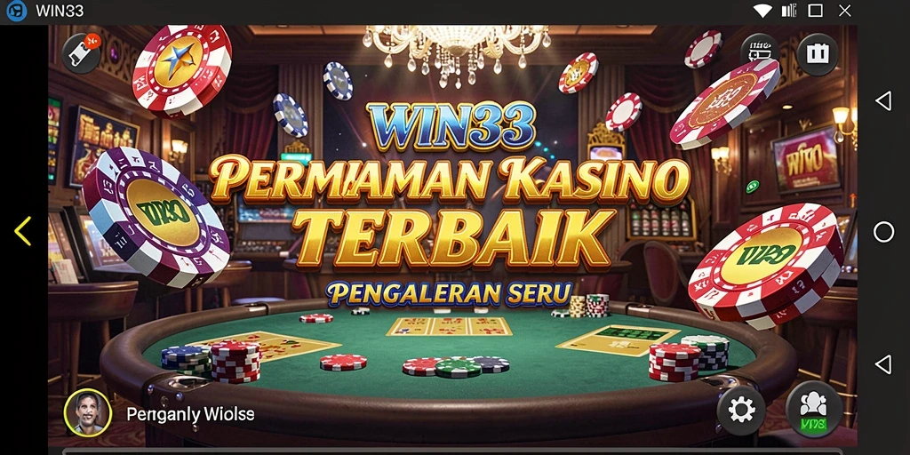 Tampilan gameplay seru di WIN33 dengan banyak pilihan permainan Kasino.
